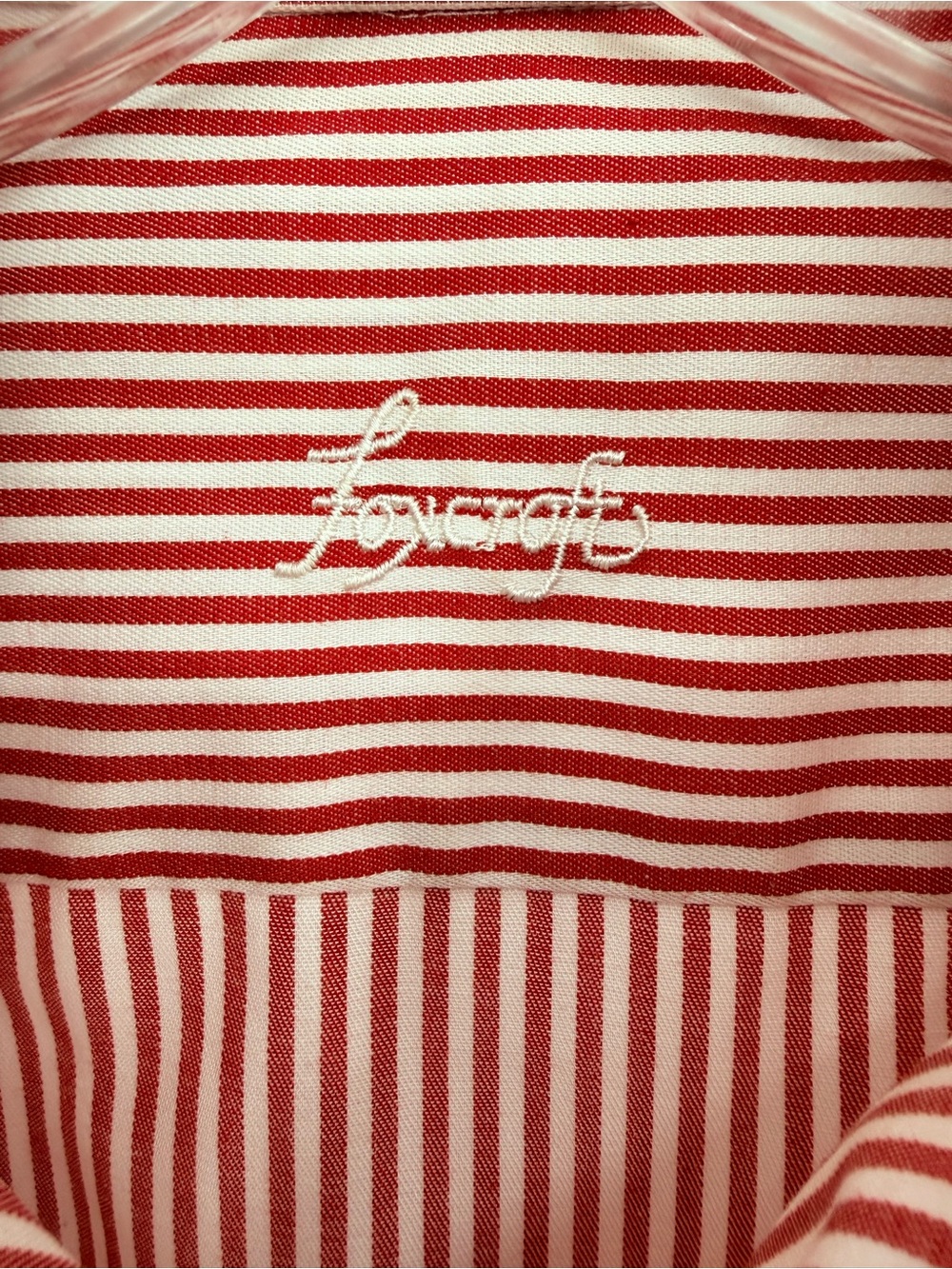 Foxcroft Disney Mickey Minnie Mouse Striped Wrinkle Free Button Up Shirt 6 - Picture 8 of 10